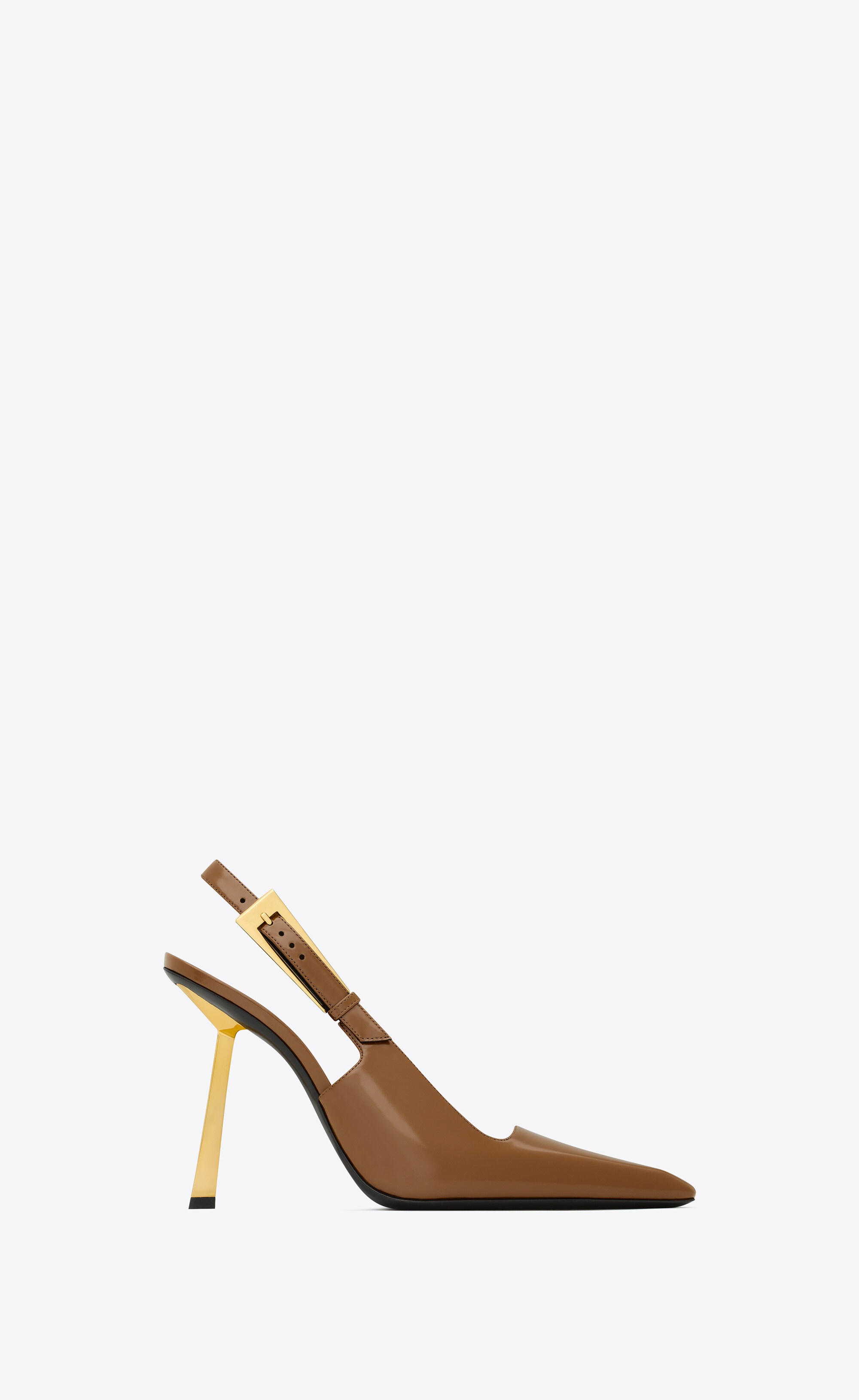 LEE slingback pumps in patent leather, Saint Laurent