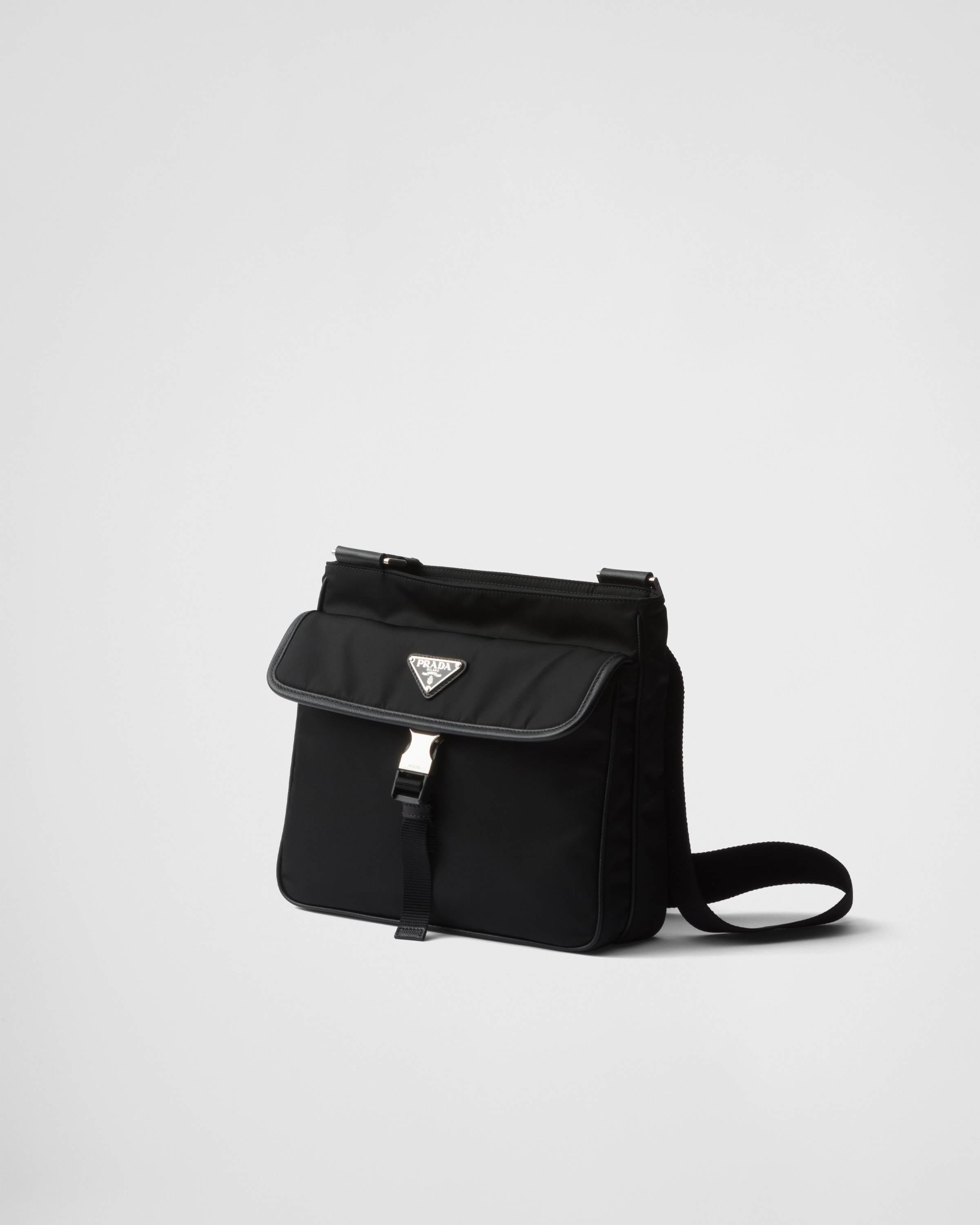 Re-Nylon and Saffiano leather shoulder bag - 2