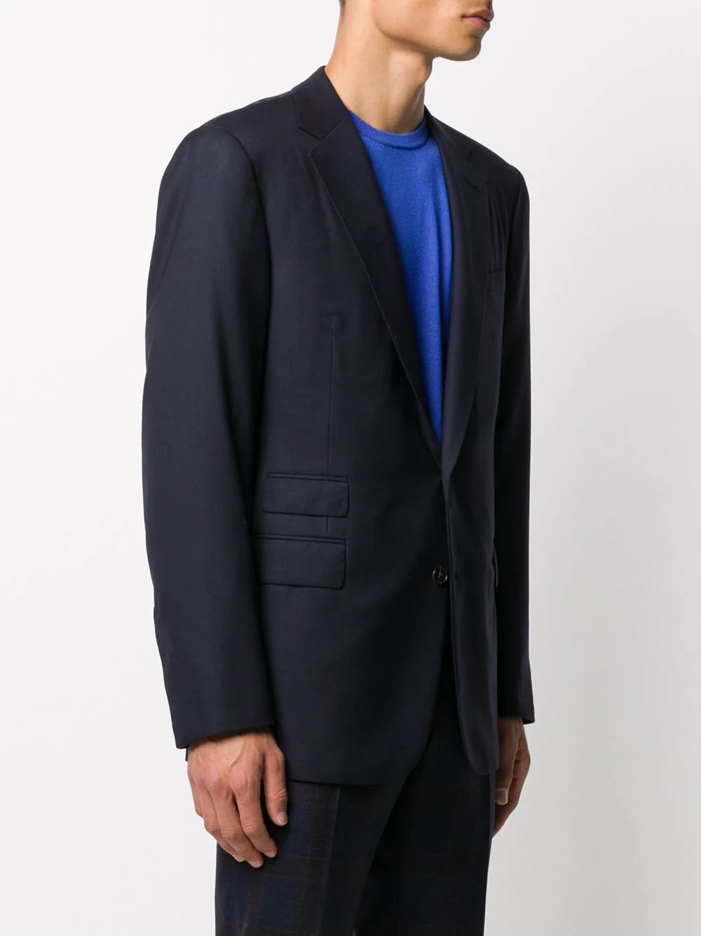 single-breasted wool blazer - 3