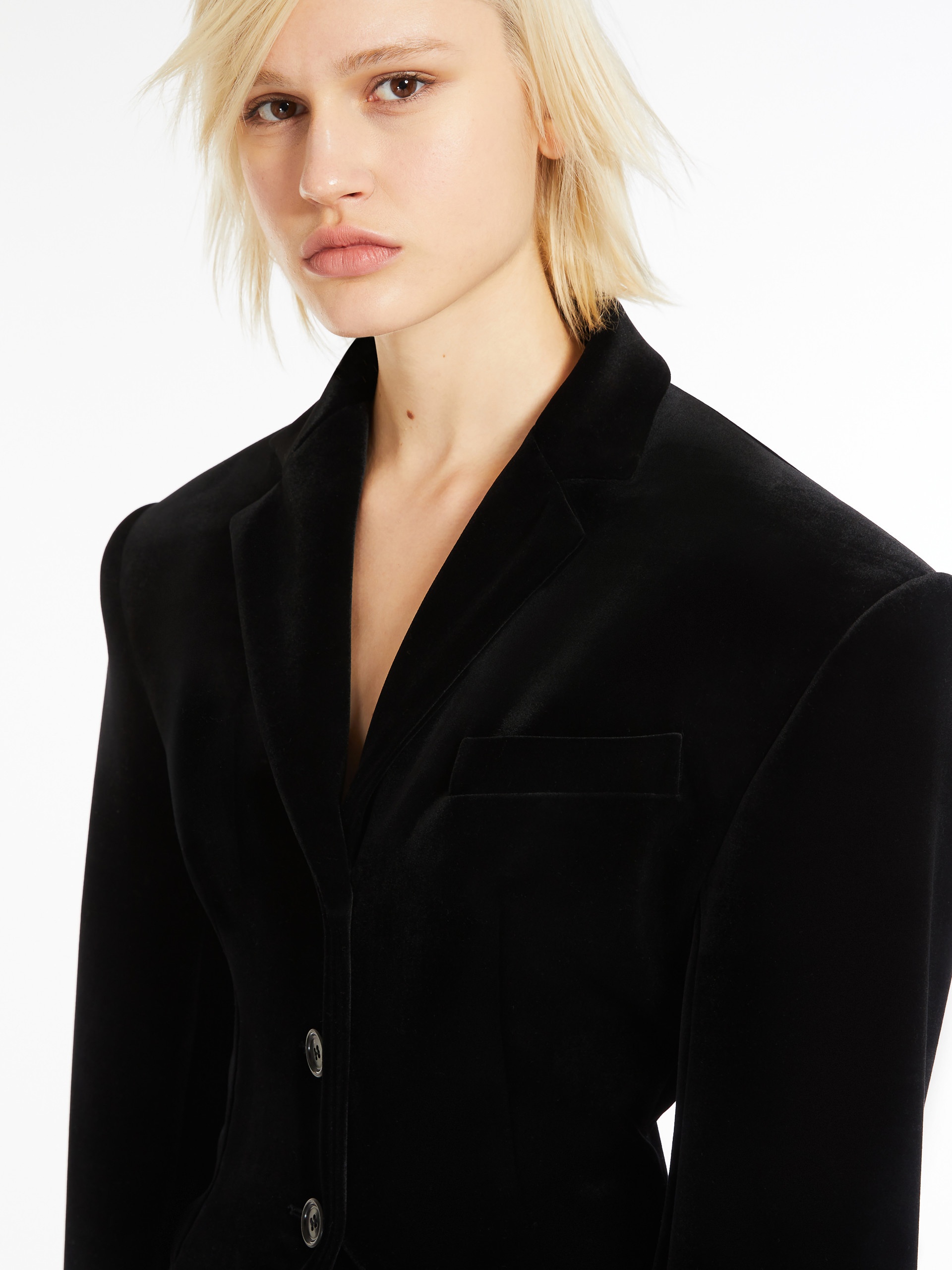 ALBERO1234 Velvet blazer - 5