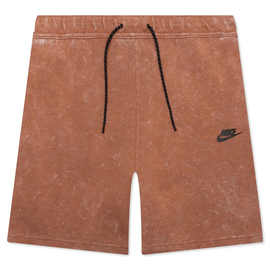 NIKE SPORTSWEAR TECH FLEECE SHORTS - MINERAL CLAY/BLACK - 1