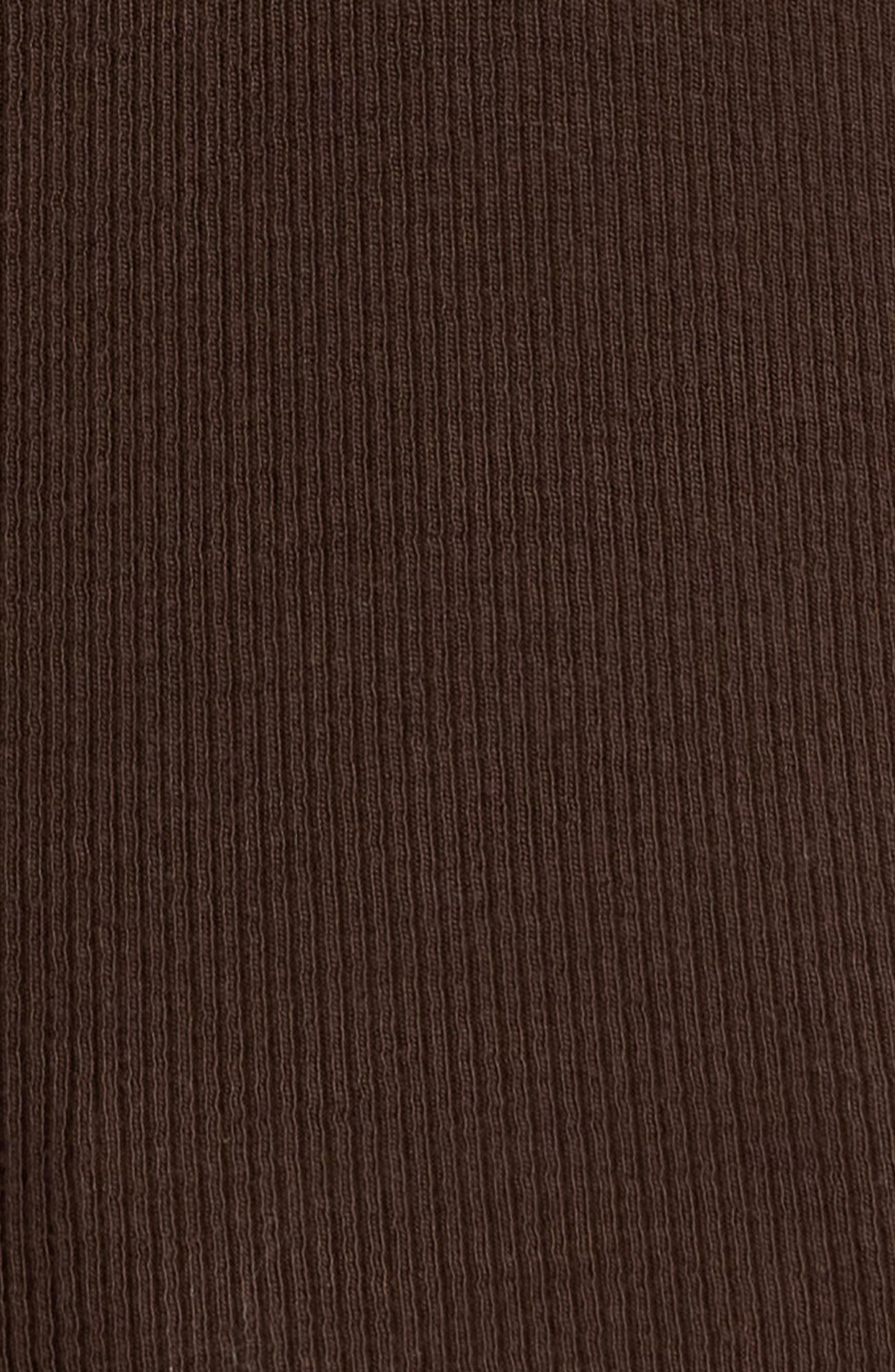 FRAME The Mesh Trim Rib Henley in Coffee at Nordstrom - 6