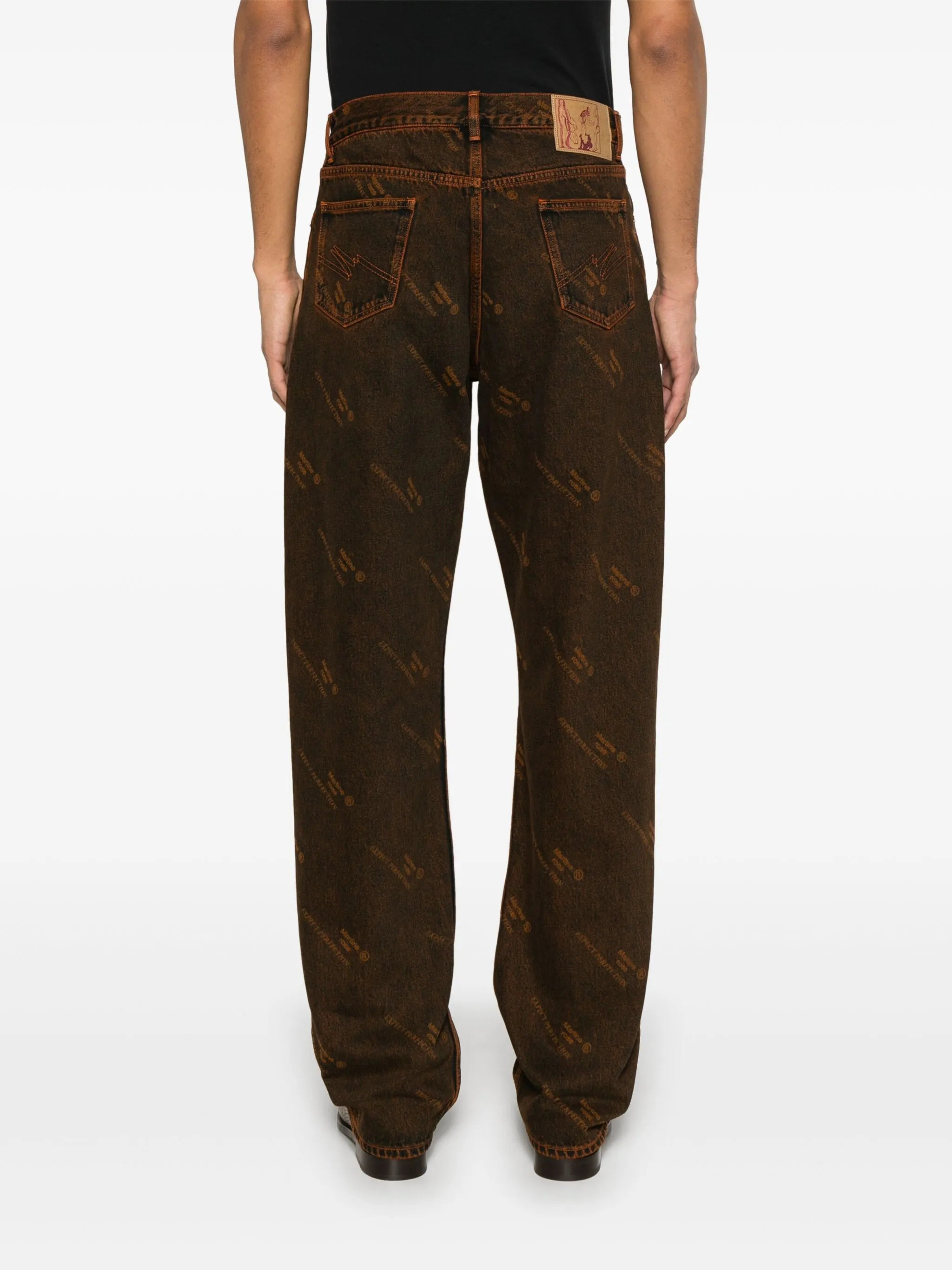 logo-print jeans - 4