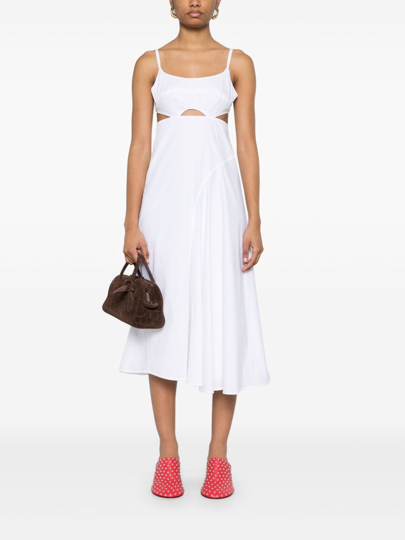 Victoria Beckham cut-out detail midi dress outlook