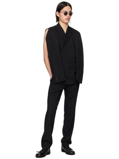 Comme des Garçons Homme Plus Black Four-Pocket Trousers outlook