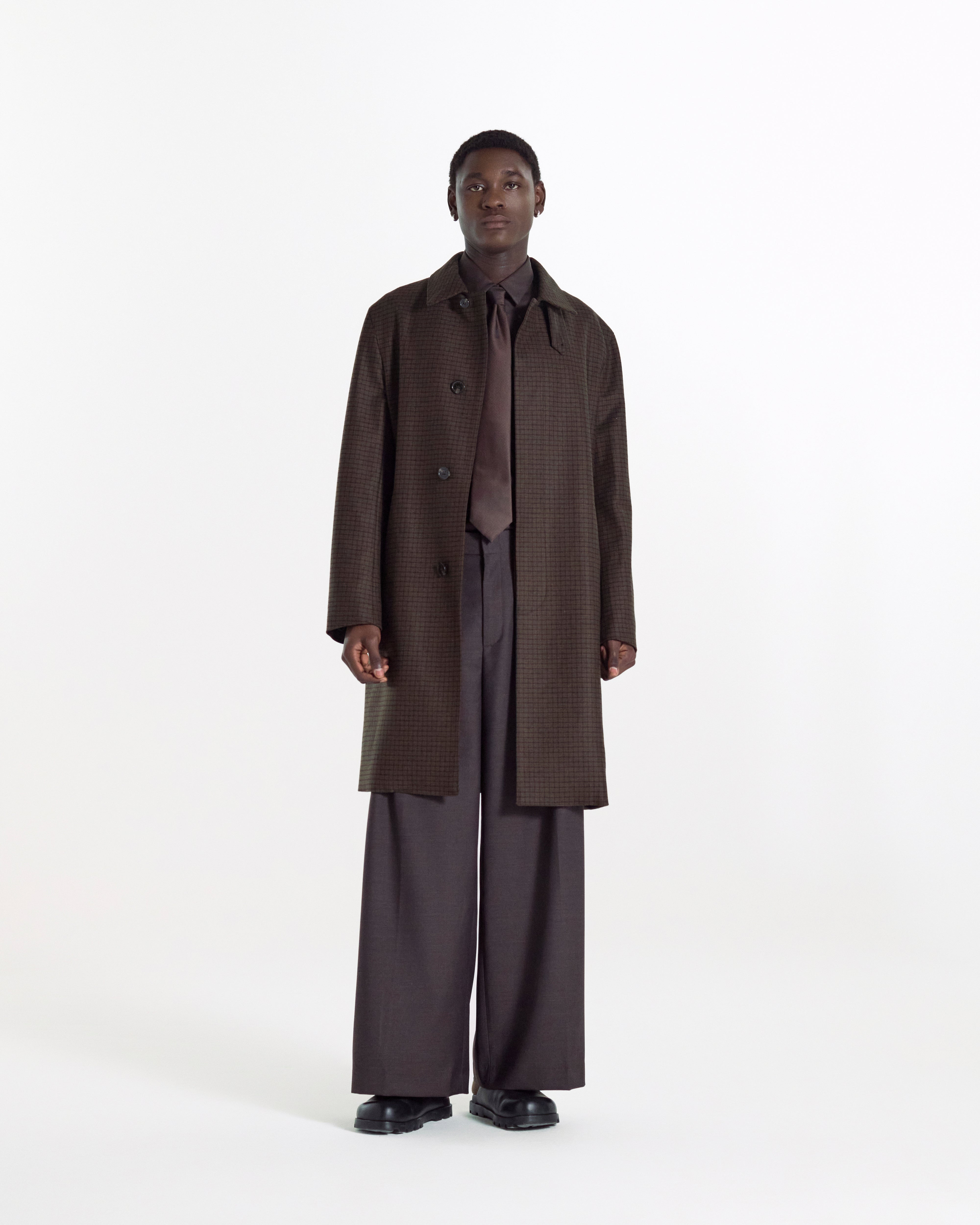 Dunkeld Houndstooth Wool Coat - 2