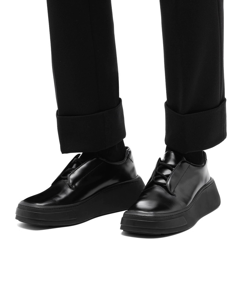 Brushed leather derby shoes 5