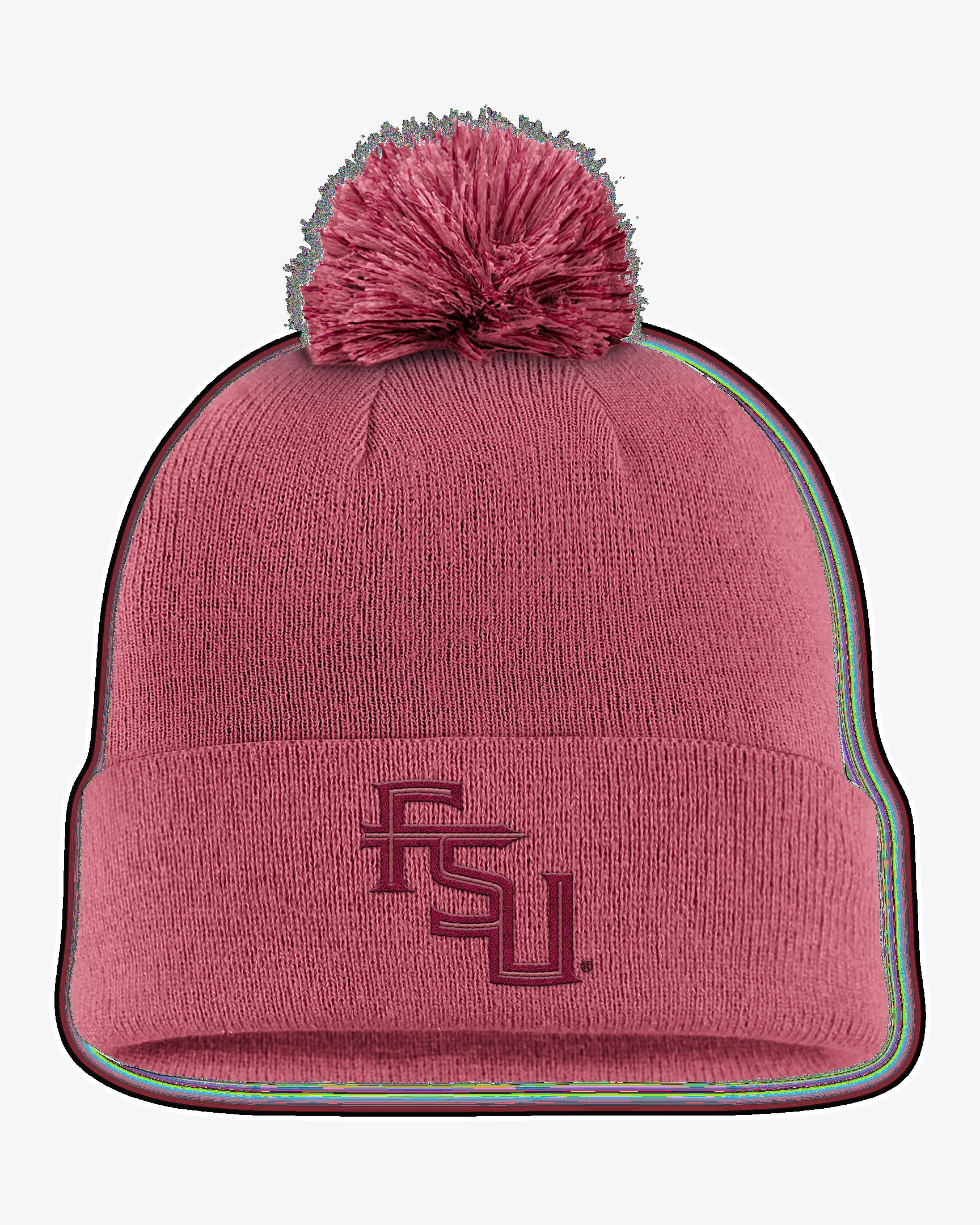 Florida State Primetime Campus Toned Men's Nike College Cuffed Pom Beanie - 1