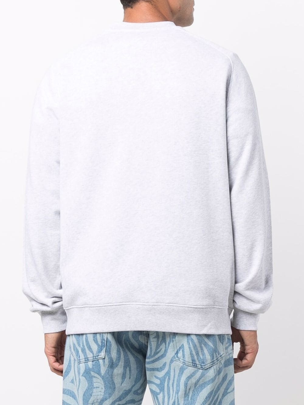 logo-print crew neck jumper - 4
