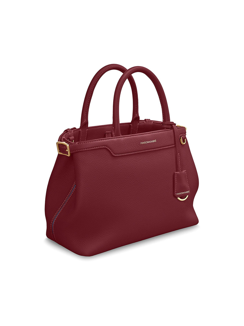 Women's The Medium Palais Top Handle Bag - Plum Red 4
