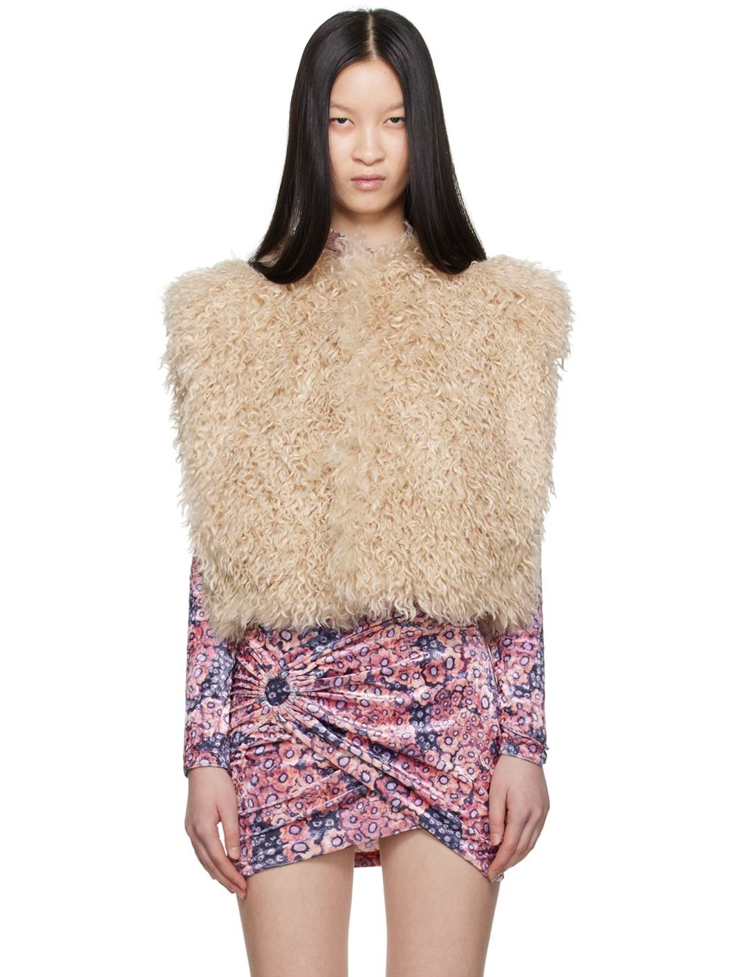 Off-White Florana Faux-Fur Vest - 1