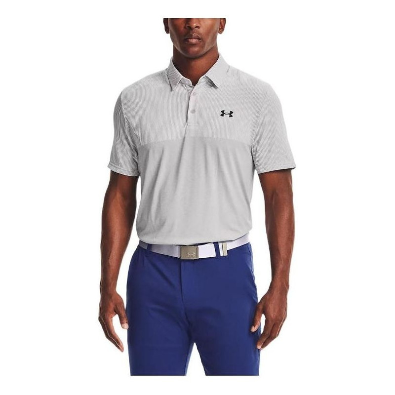 Men's Under Armour Casual Sports Short Sleeve Polo Shirt Gray 1361145-014 - 1