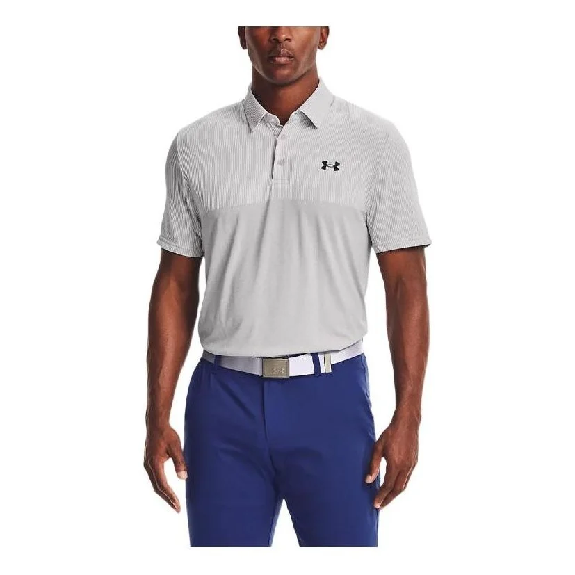 Men's Under Armour Casual Sports Short Sleeve Polo Shirt Gray 1361145-014 - 1