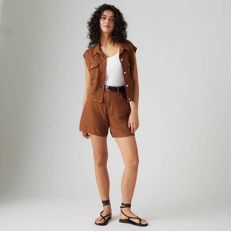 Levi's HIGH RISE BAGGY LINEN BLEND LIGHTWEIGHT WOMEN'S SHORTS outlook