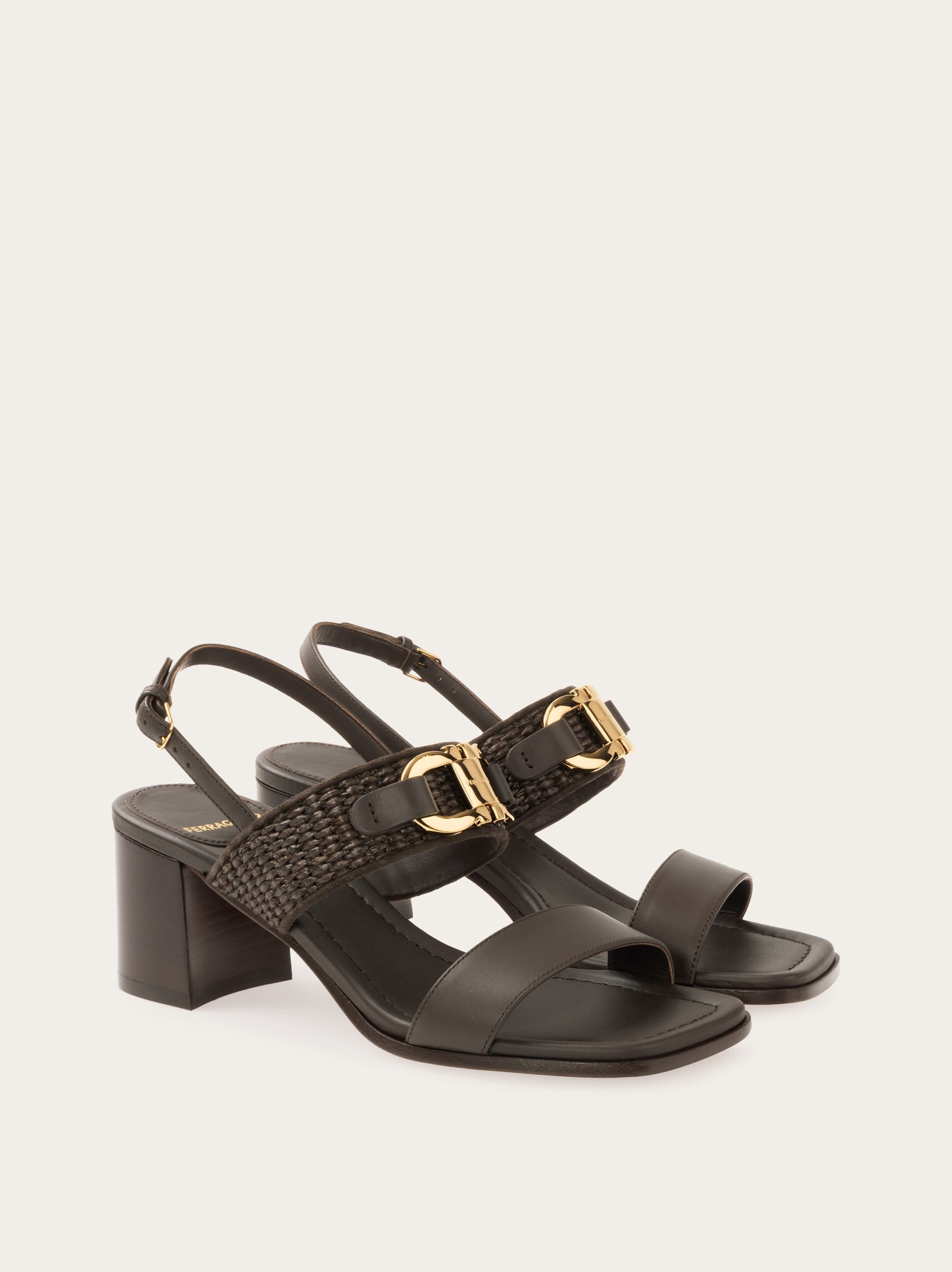 Gancini buckle sandal - 4