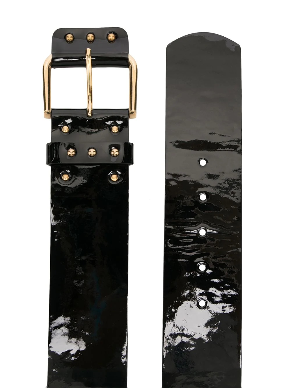 patent leather corset belt - 2