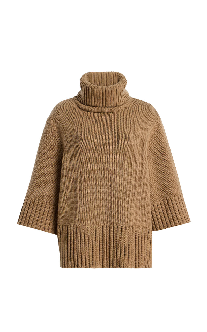 Funnel-Neck Cashmere Sweater neutral 1