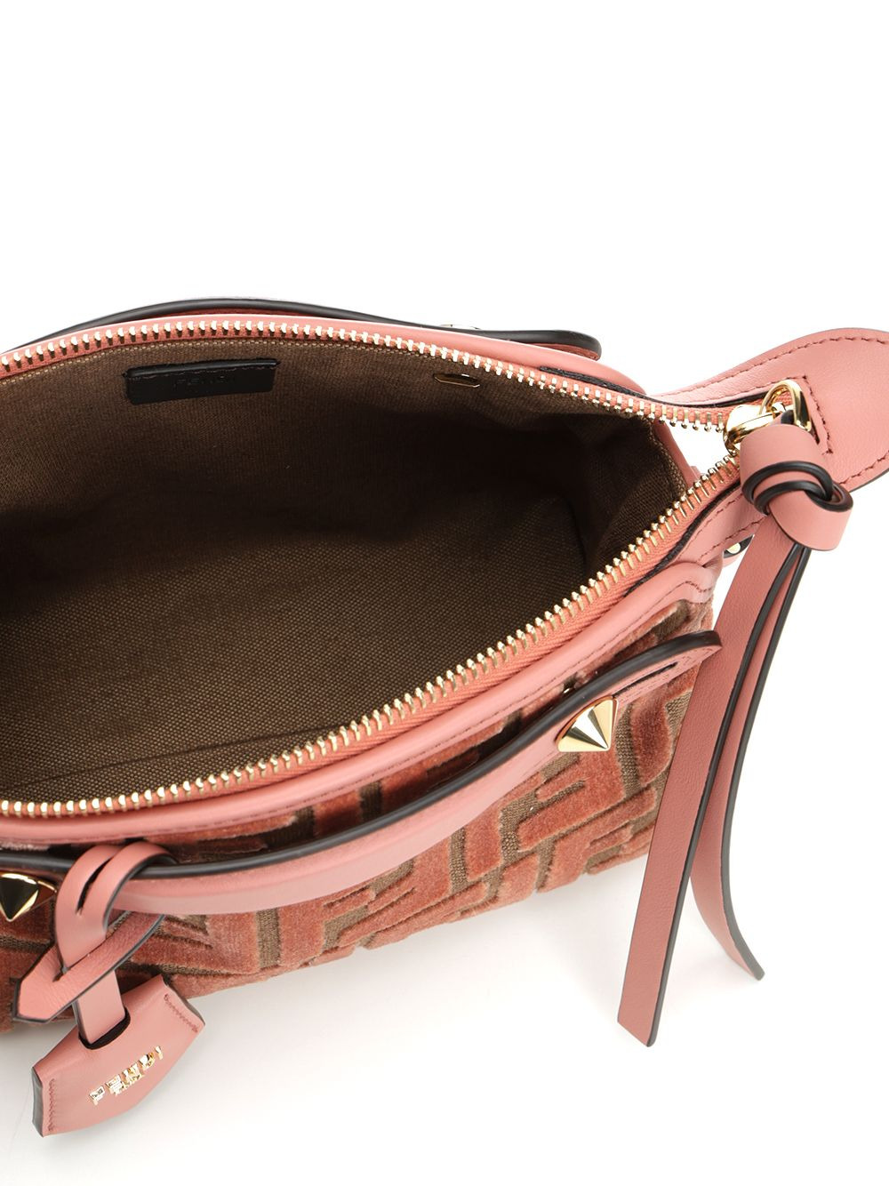 Mini By The Way Zucca Velvet Handbags Rose - 4