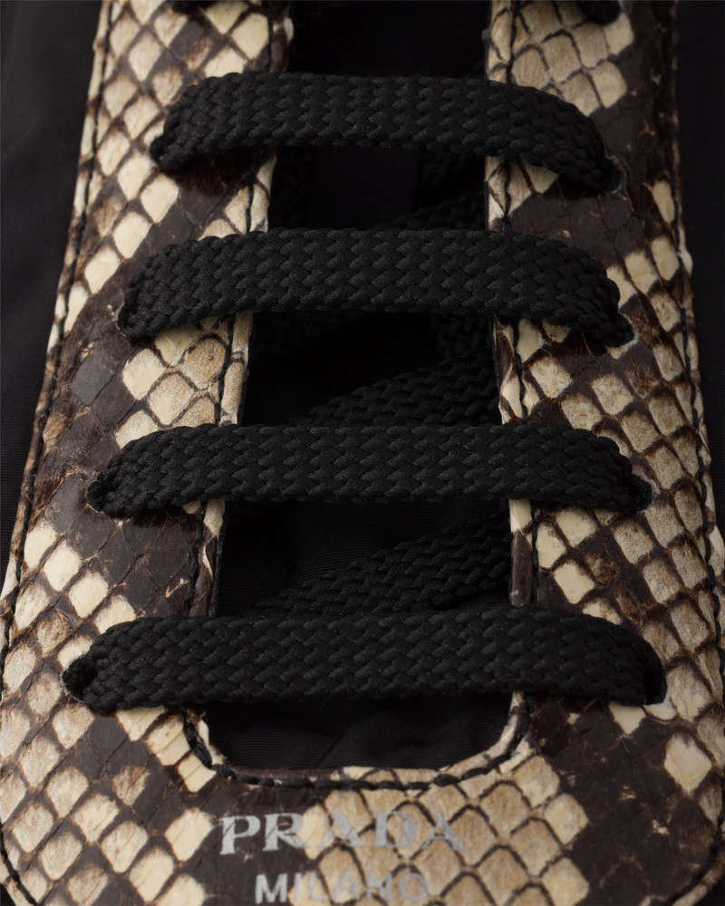 Collapse Re-Nylon and printed Ayers leather sneakers 7