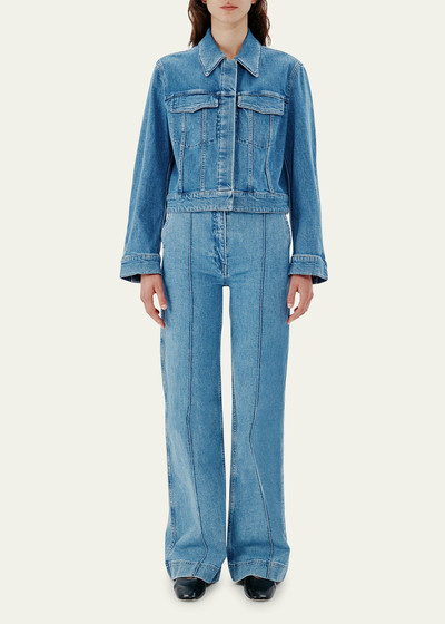 Another Tomorrow High-Waisted Wide Leg Denim Pants outlook