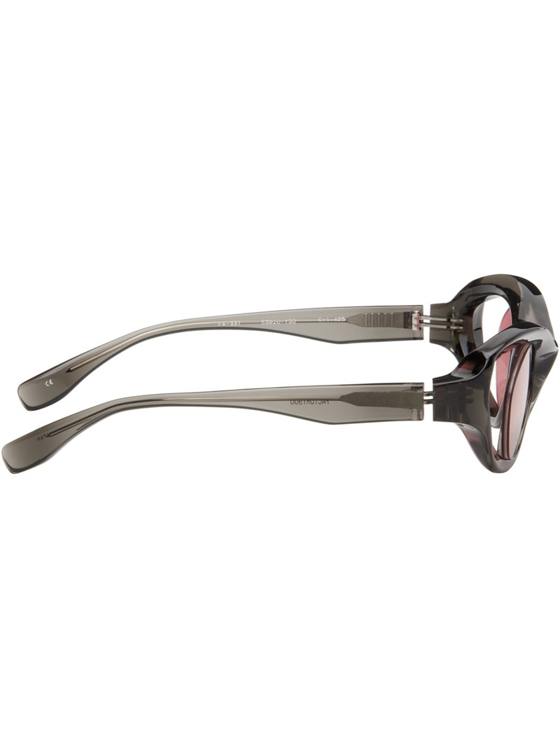FACTORY900 SSENSE Exclusive Gray FA-331 Sunglasses outlook