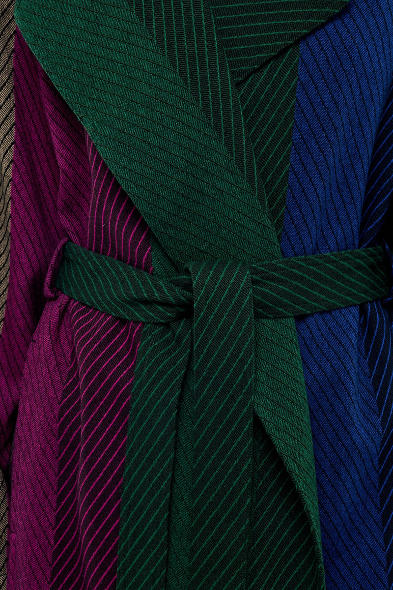 Lyra Trench Coat in Multi Cashmere 7