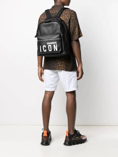 DSQUARED2 x Ibrahimović Icon leather backpack outlook