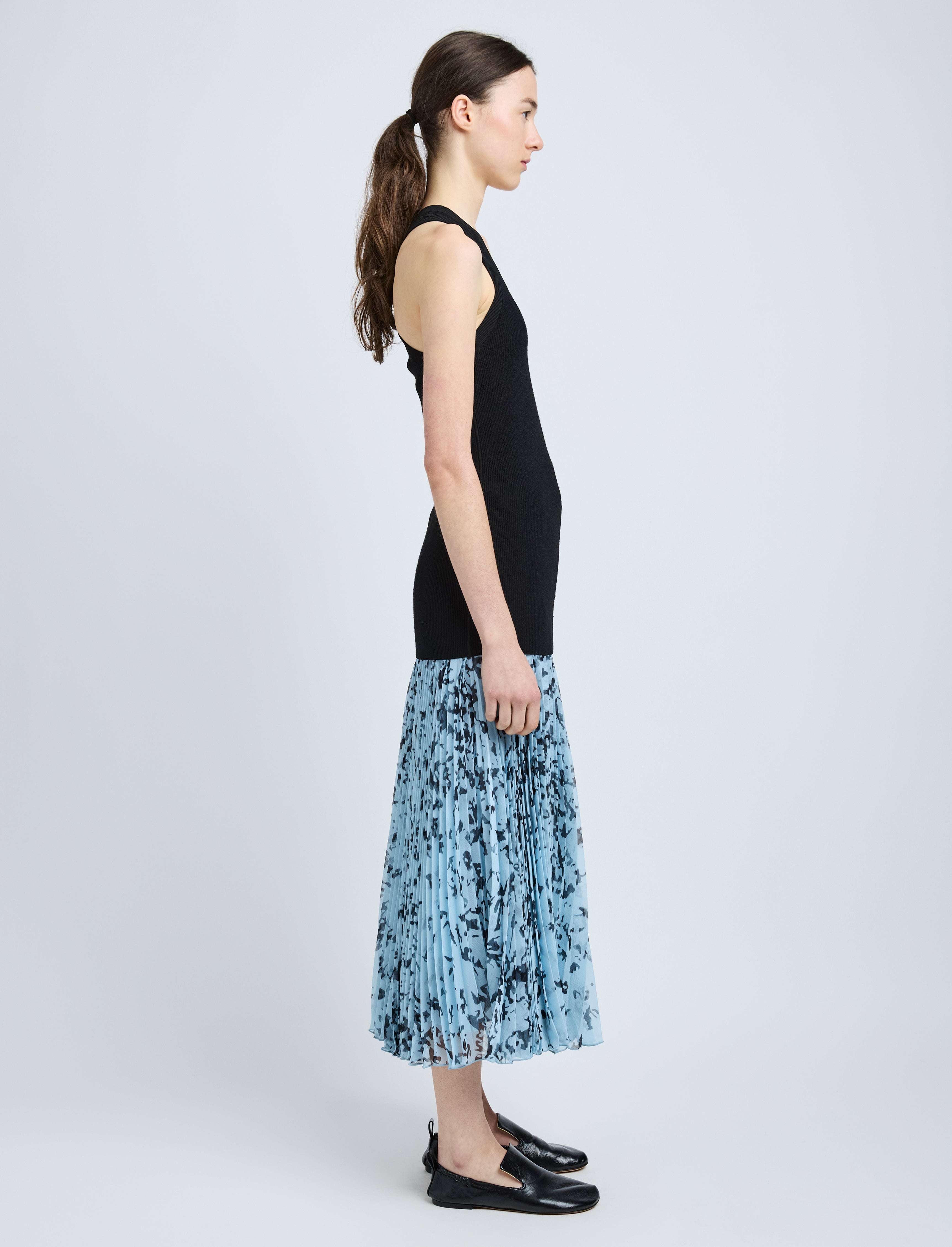 Cecily Skirt in Printed Crinkle Chiffon - 3