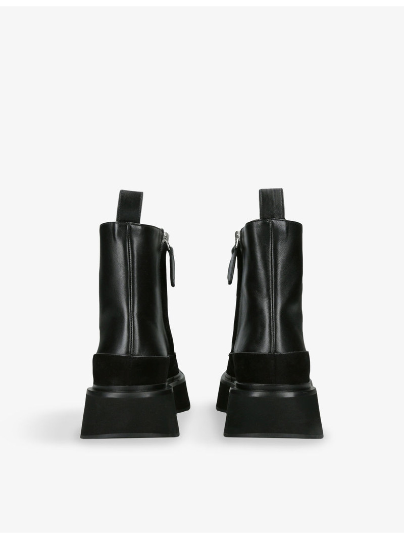 NEOUS Buna Leather and Suede Ankle Boots outlook