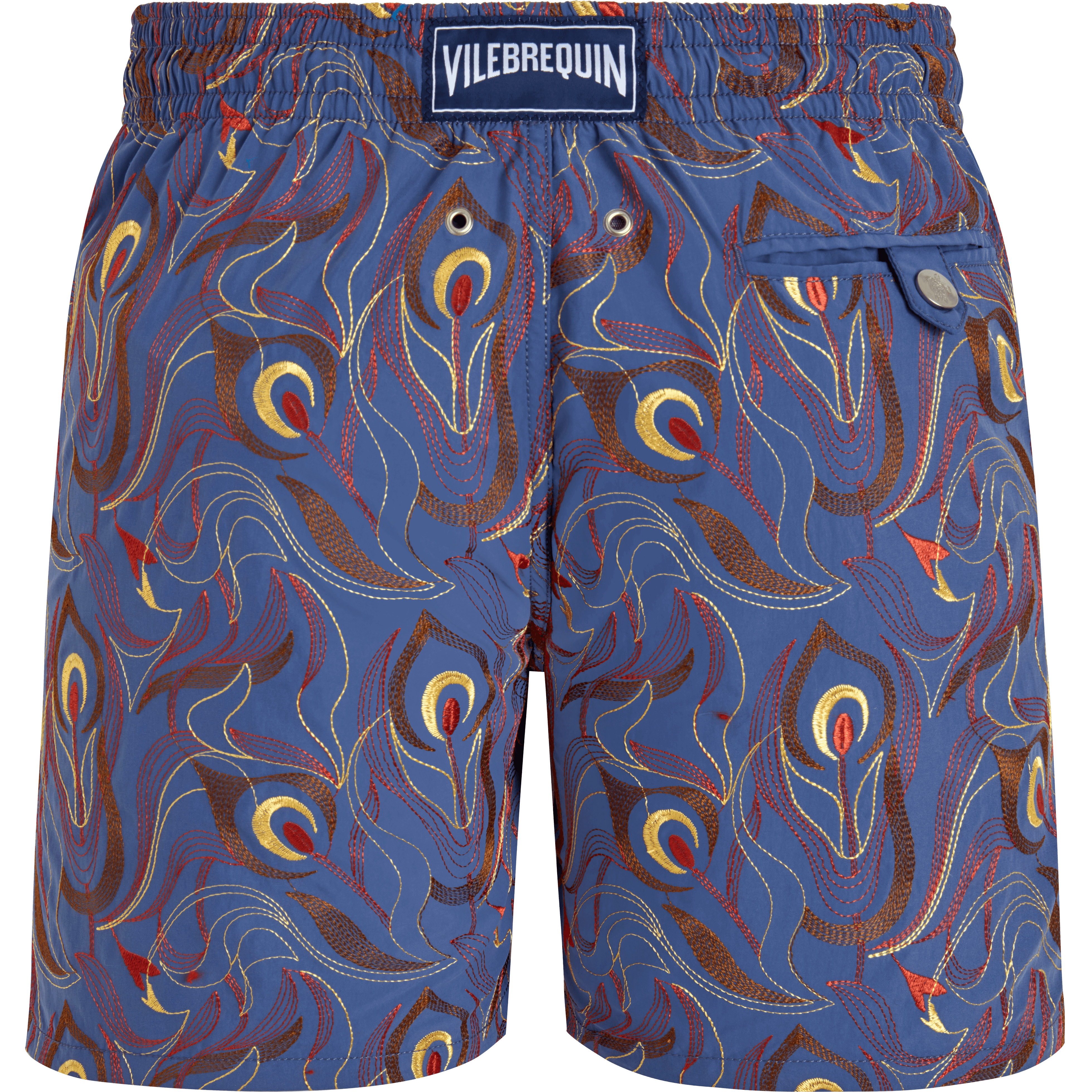 Men Swim Trunks Embroidered Camo Flowers - Limited Edition - 2
