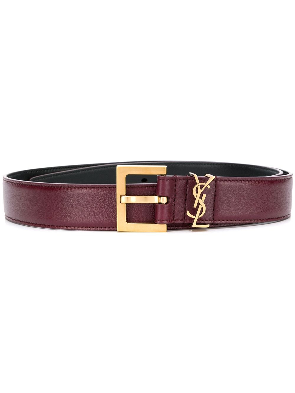 Monogram square-buckle belt - 1