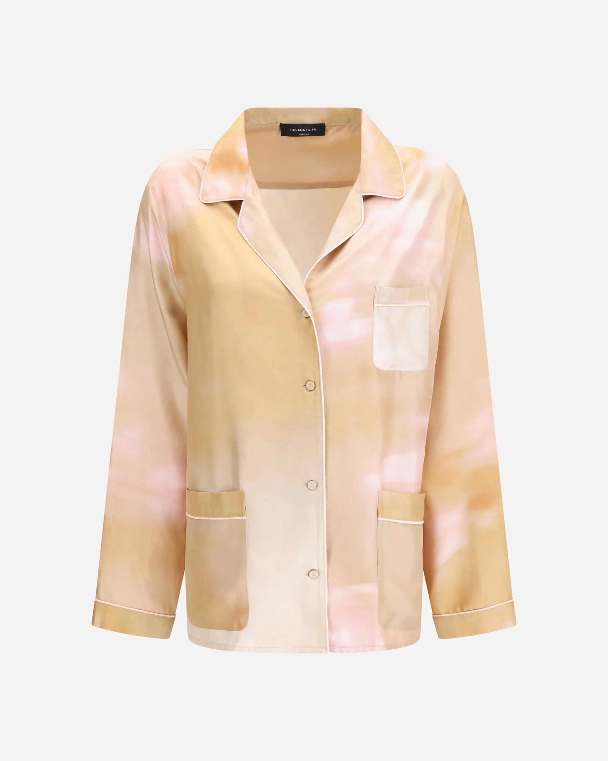 Printed silk twill Shirt - 1