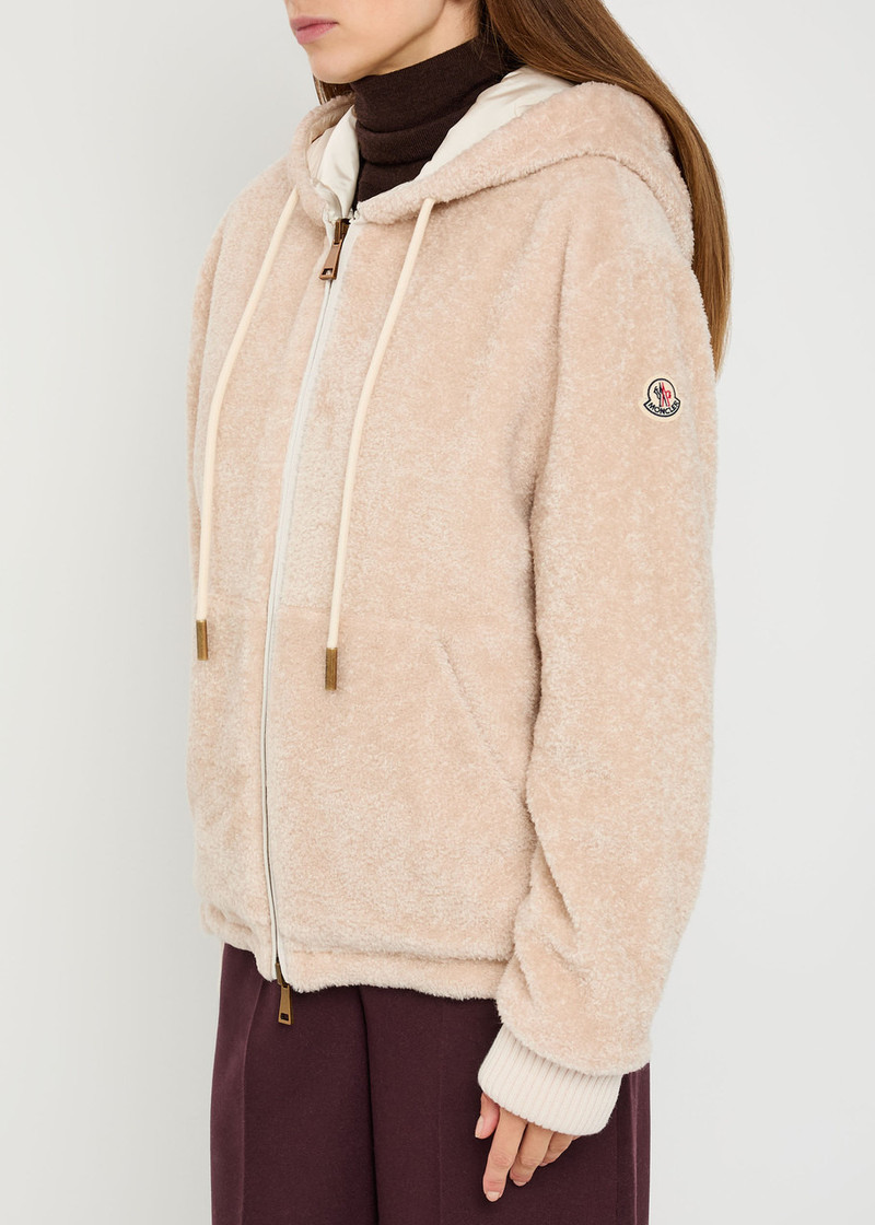 Moncler Moncler Reversible Hooded Fleece and Shell Cardigan outlook