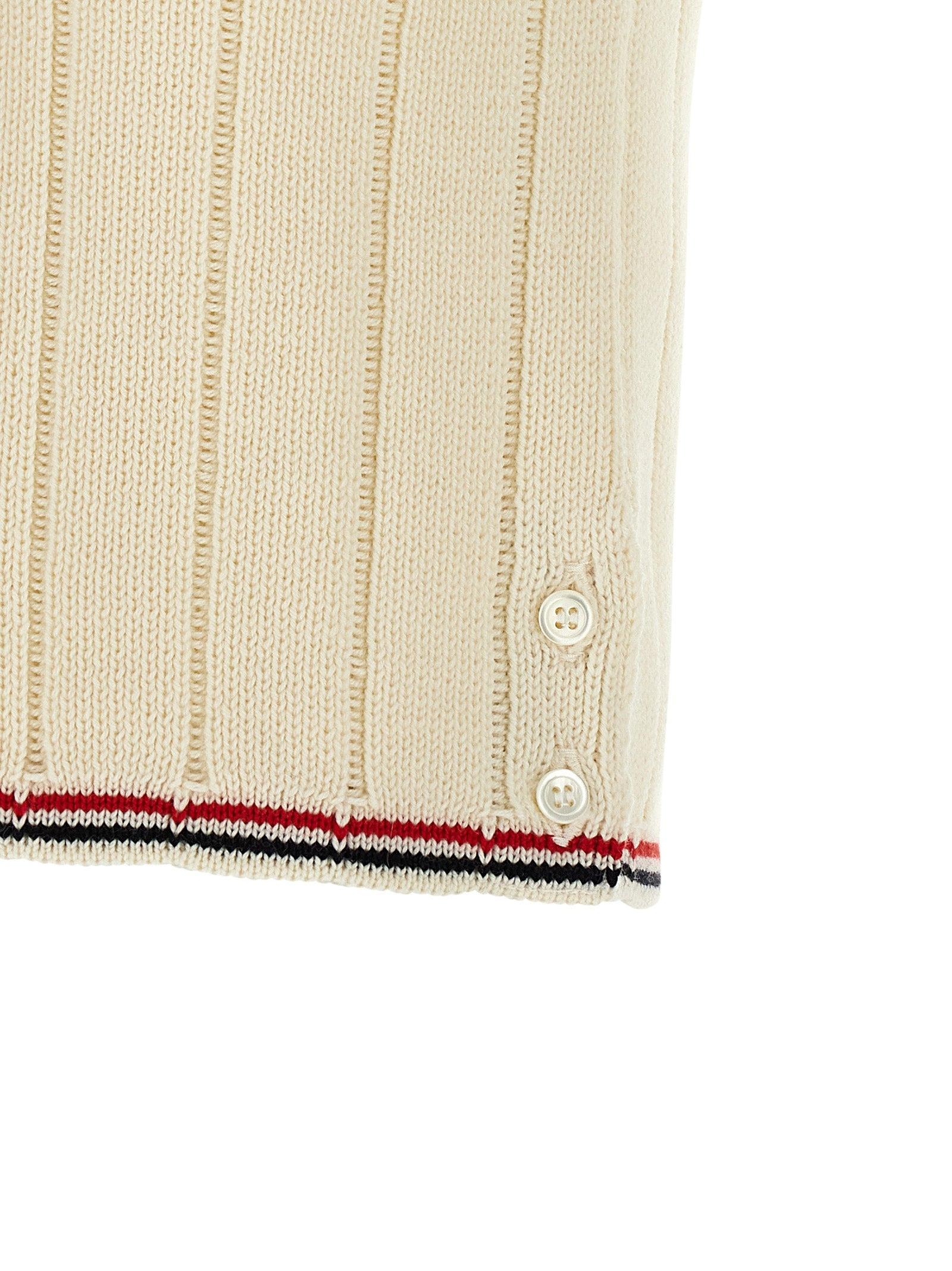 Rwb Intarsia Vest Gilet White - 4