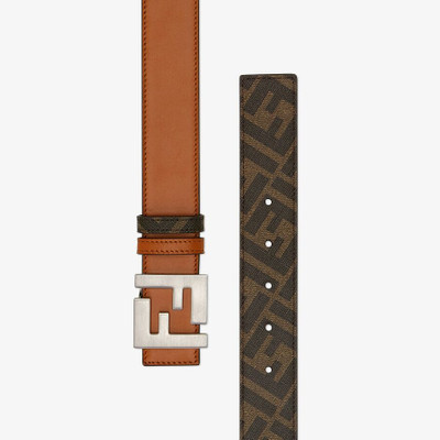 FENDI Brown leather belt outlook