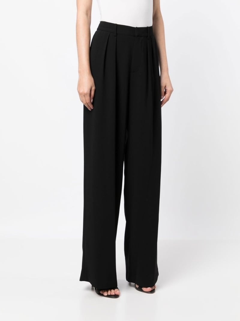 pleat-detail wide-leg pants - 3