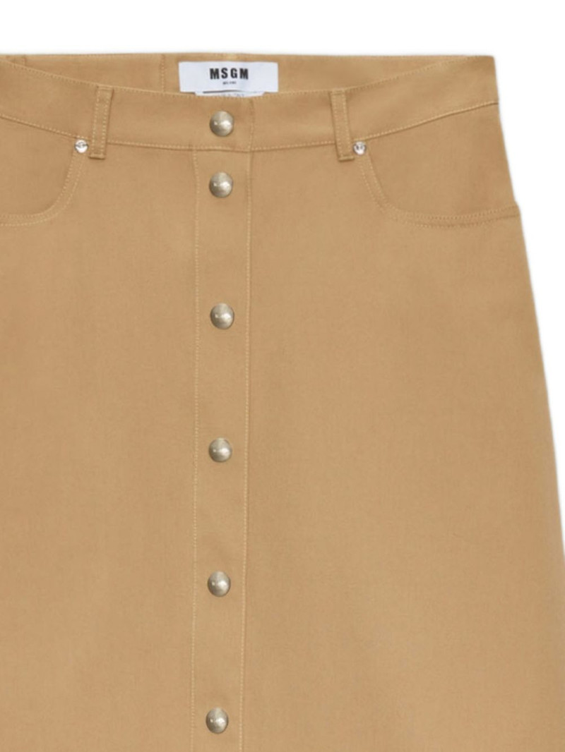 MSGM buttoned A-line skirt outlook