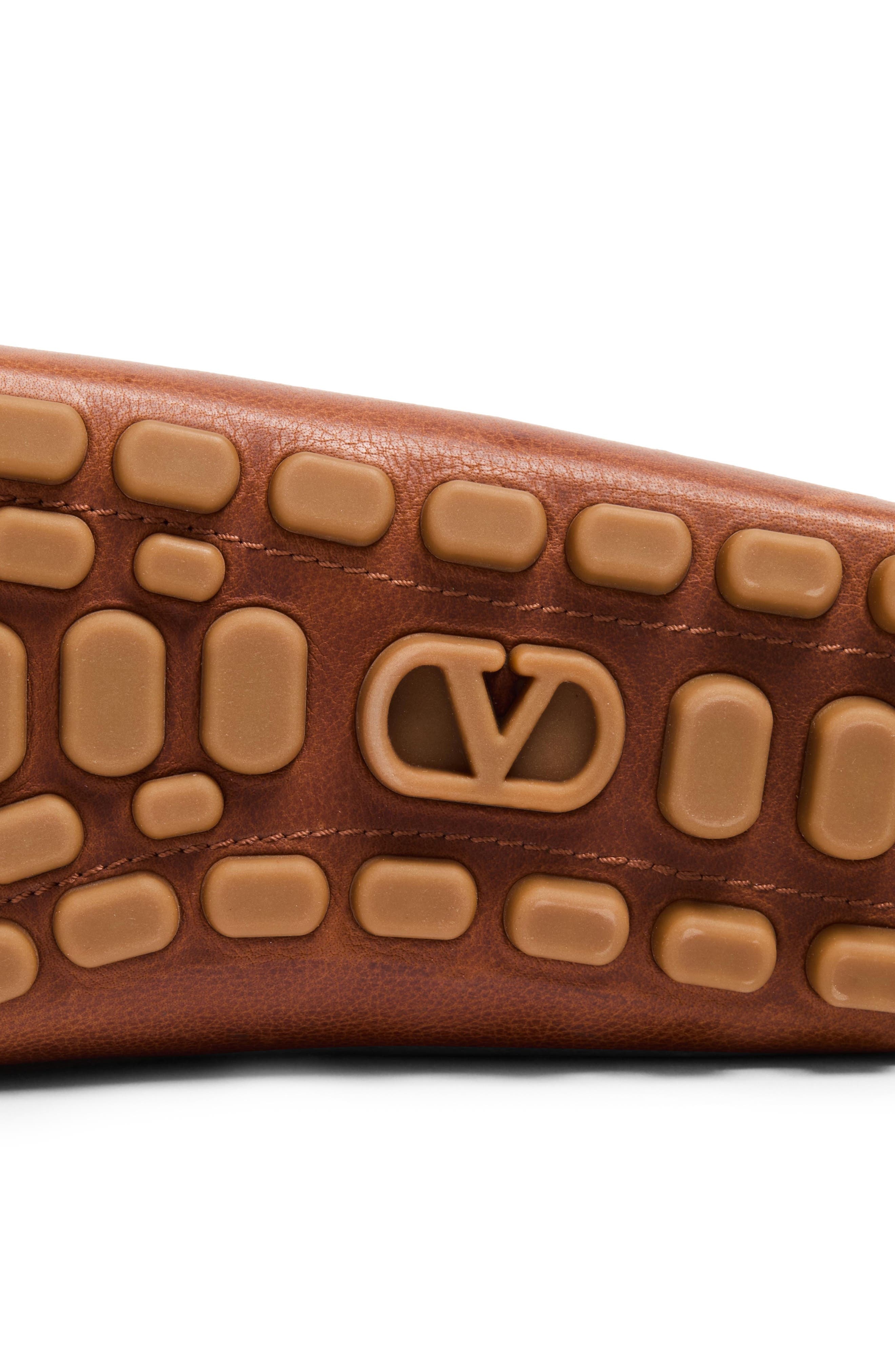 Valentino Garavani VLOGO Signature Driving Shoe in Tobacco at Nordstrom - 5