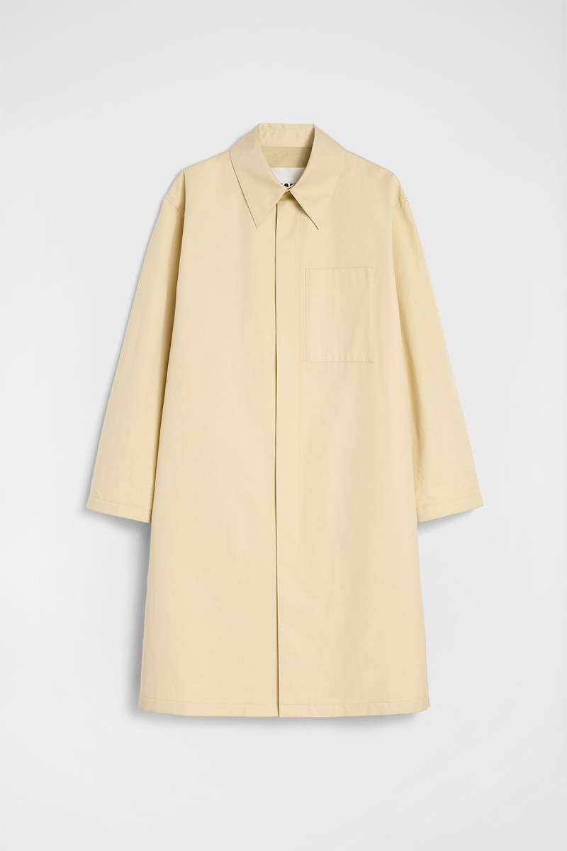 Cotton Blend Poplin Coat 1
