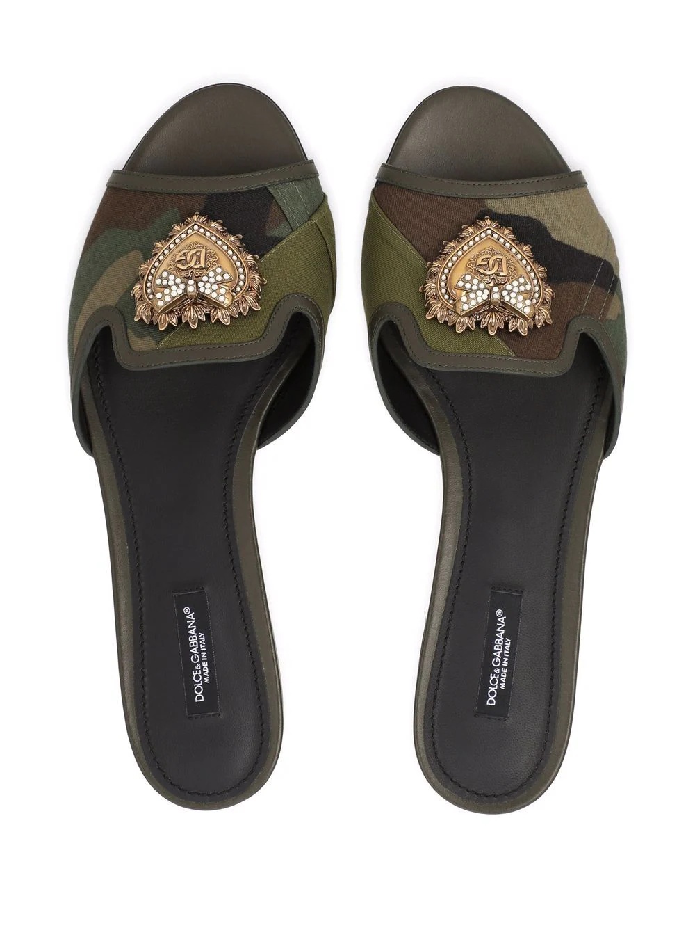 Taormina Devotion heart slide sandals - 4