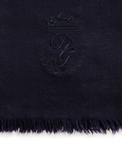 Dolce & Gabbana logo-embroidered scarf outlook