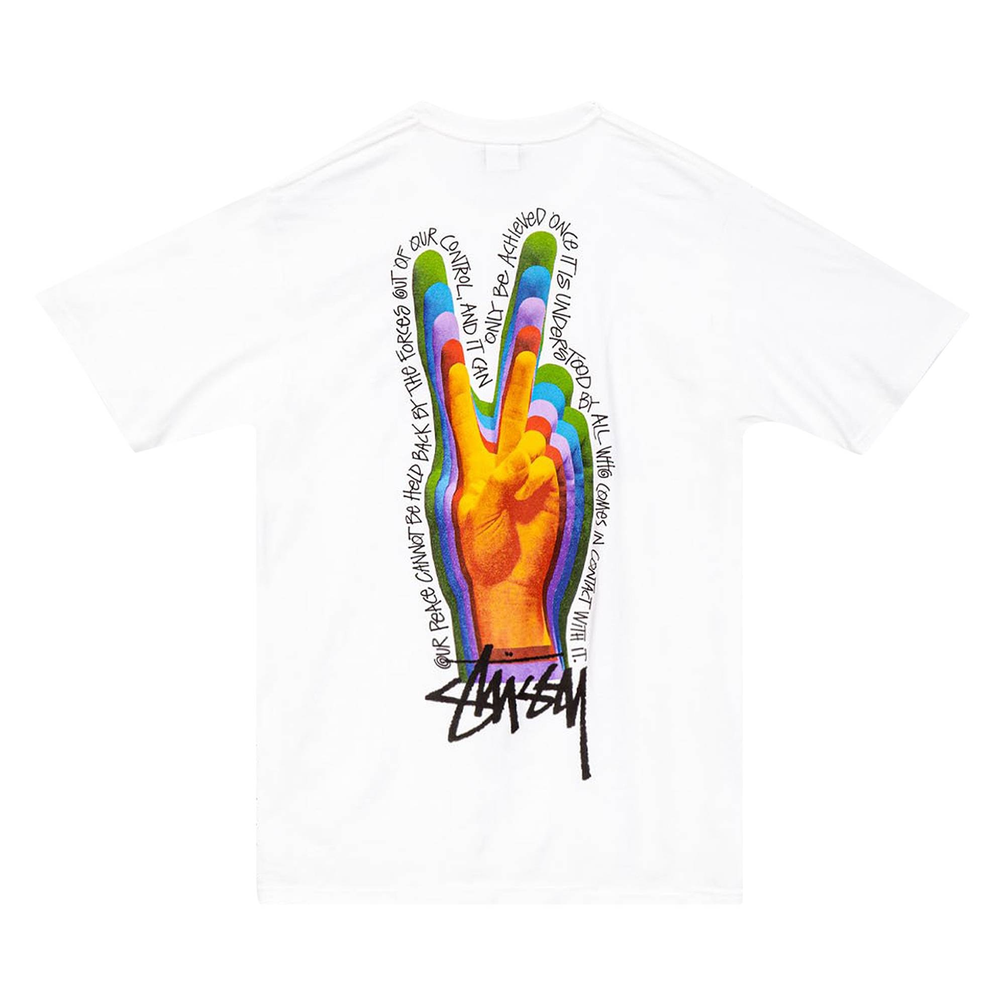 Stussy Peace Sign Tee 'White' - 2