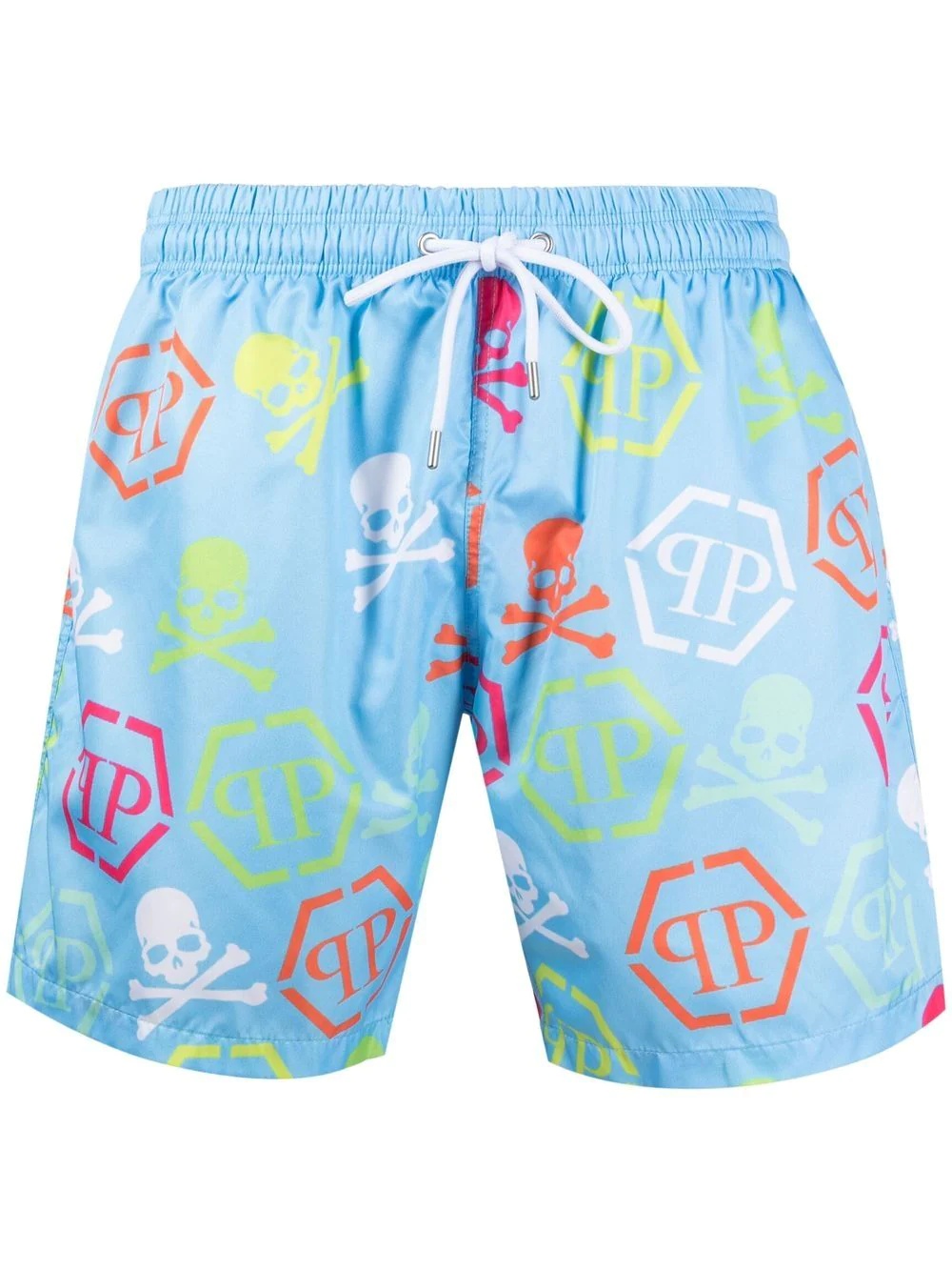 logo-print swim shorts - 1