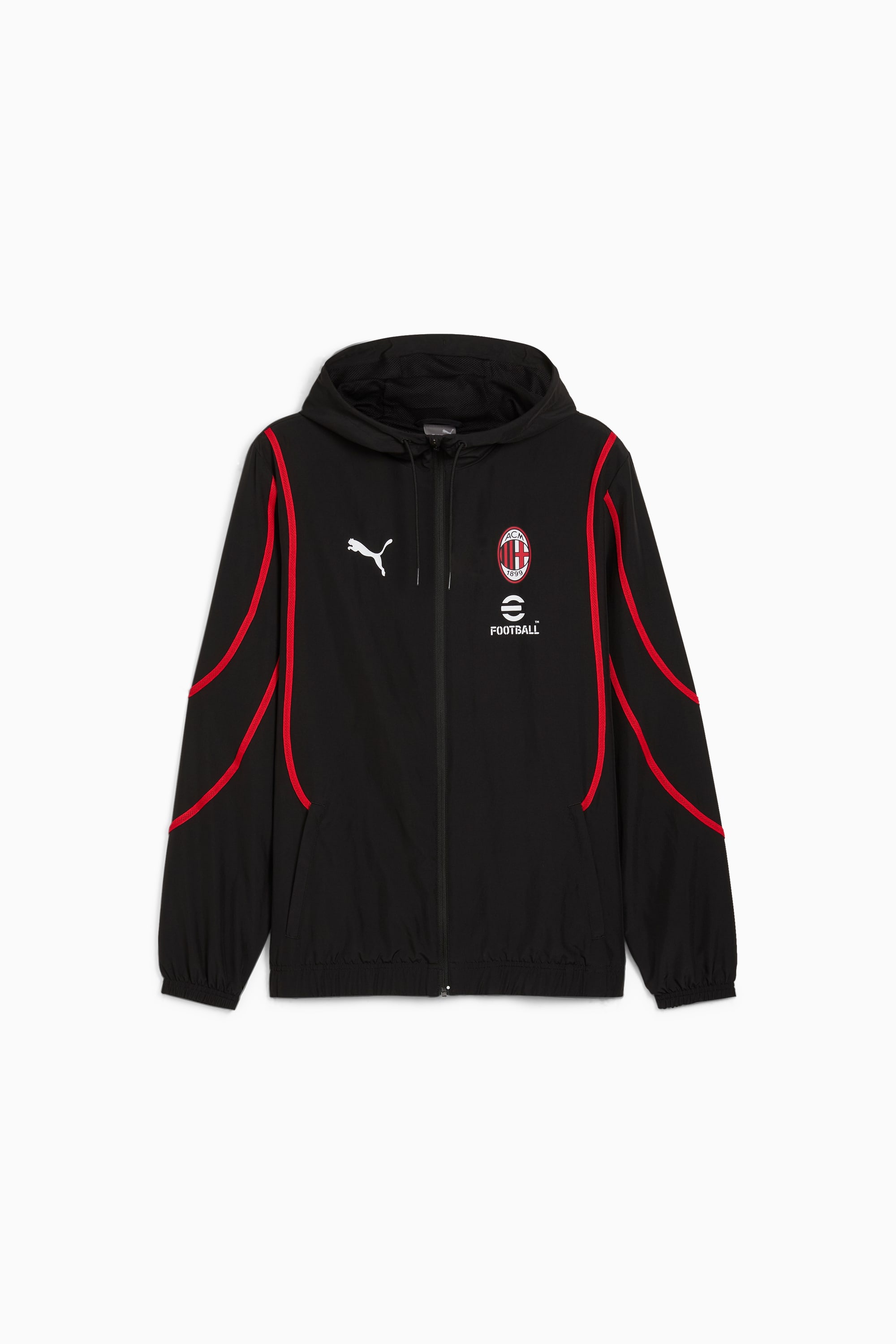 AC Milan Pre-Match Men's Woven Soccer Jacket - 1