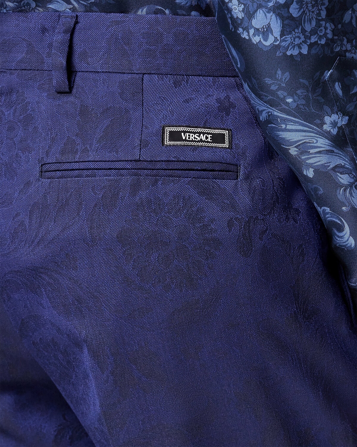 Barocco Jacquard Wool Pants - 3