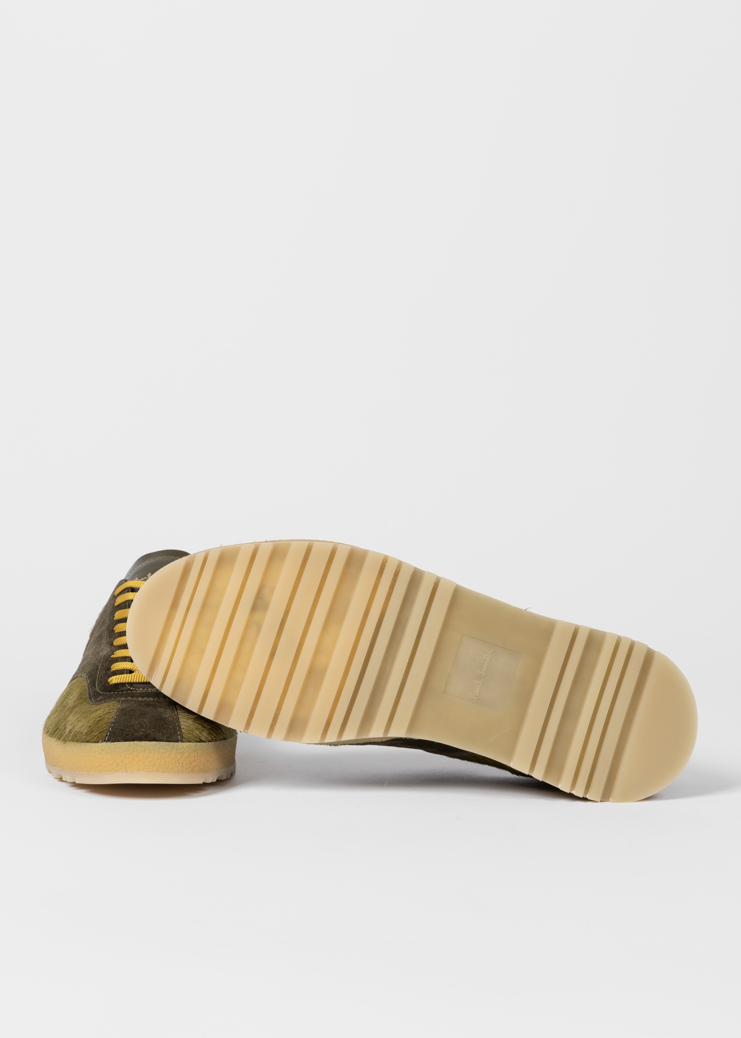 Khaki Leather 'Zephyr' Trainers - 4