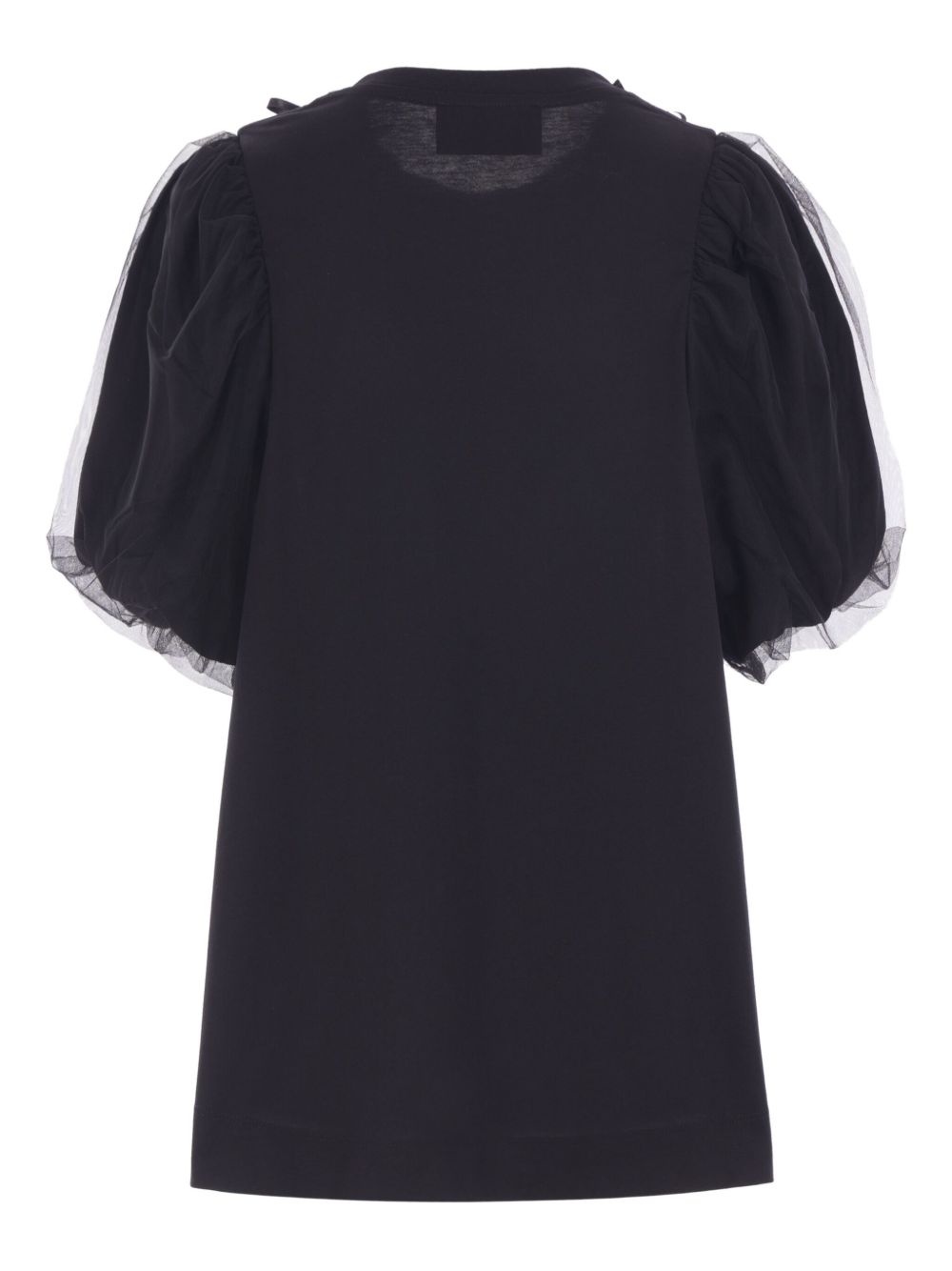 pearl-embellished puff-sleeve T-shirt - 2
