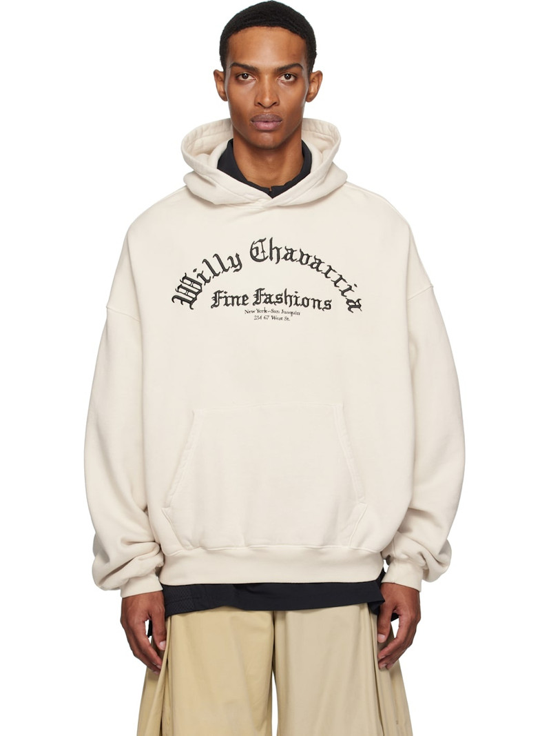 Beige 'Willy' Gymnasio Juggernaut Hoodie 1