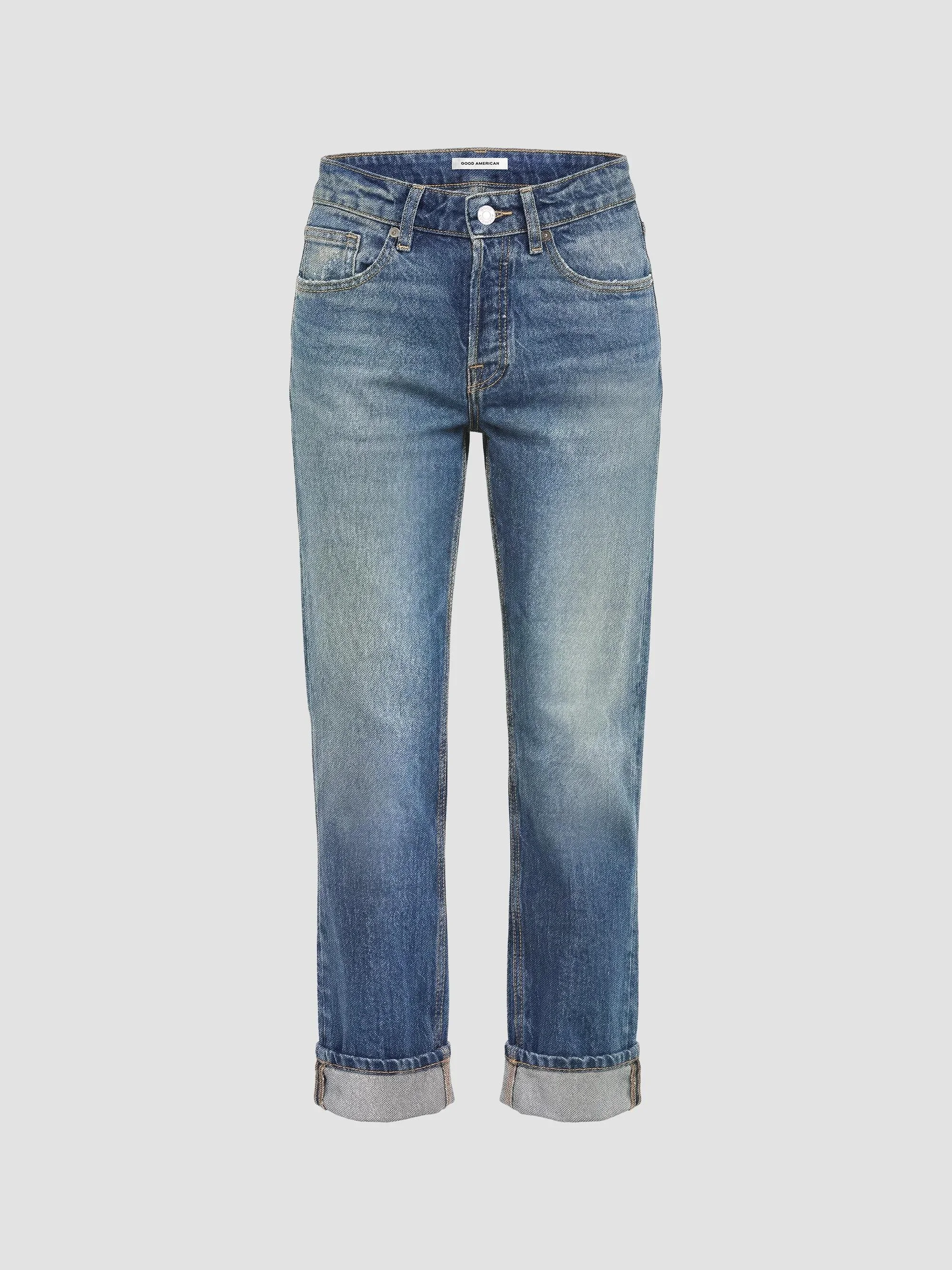 Women's Vintage Straight Ankle Jeans - Indigo - 1