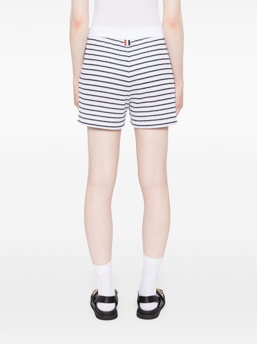 striped cotton shorts - 4